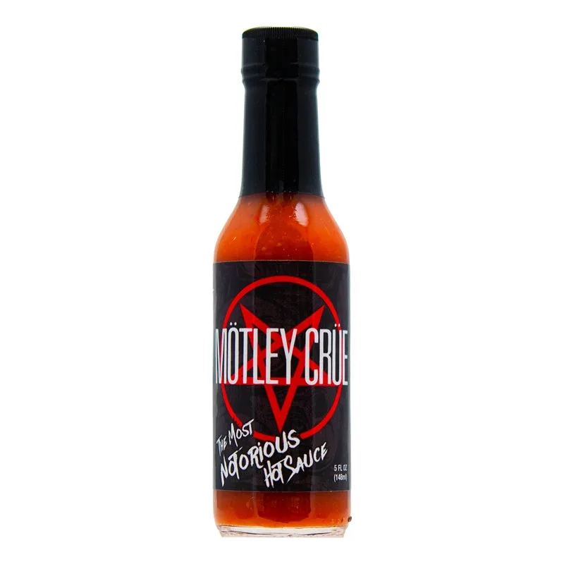 Motley Crue The Most Notorious Hot Sauce hot sauce bottle