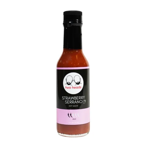 Two Heads Strawberry Serrano Hot Sauce