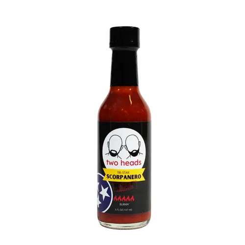Two Heads Tri-Star Scorpanero Hot Sauce