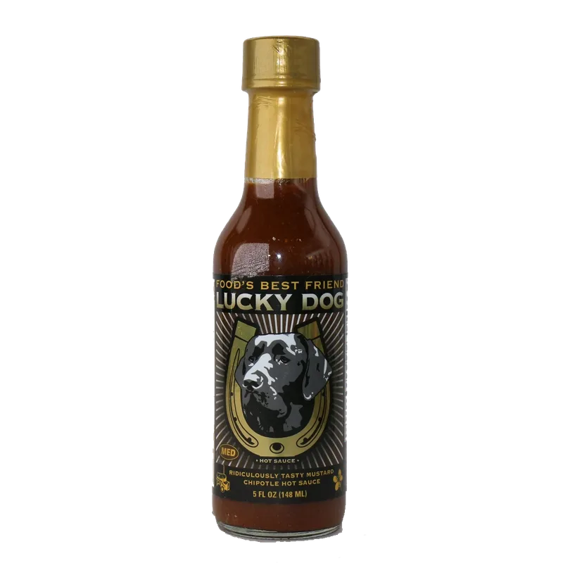 Lucky Dog Brown Label Ridiculously Tasty Mustard Chipotle Hot Sauce