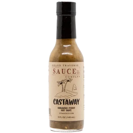 Grand Traverse Sauce Co. Castaway Hot Sauce by Grand Traverse Sauce Company hot sauce bottle