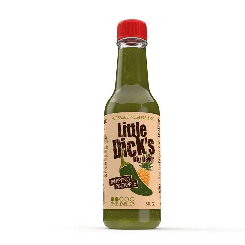 Little Dick's Jalapeño Pineapple Hot Sauce by Little Dick's Sauces hot sauce bottle