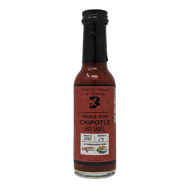 Butterfly Bakery Maple Rum Chipotle Hot Sauce