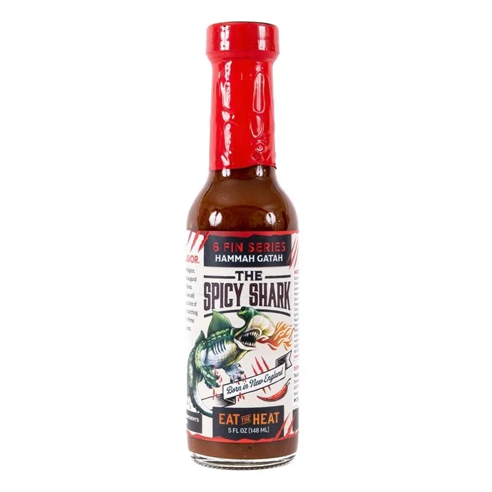 Spicy Shark 6 Fin Series Hammah Gatah Hot Sauce by The Spicy Shark hot sauce bottle