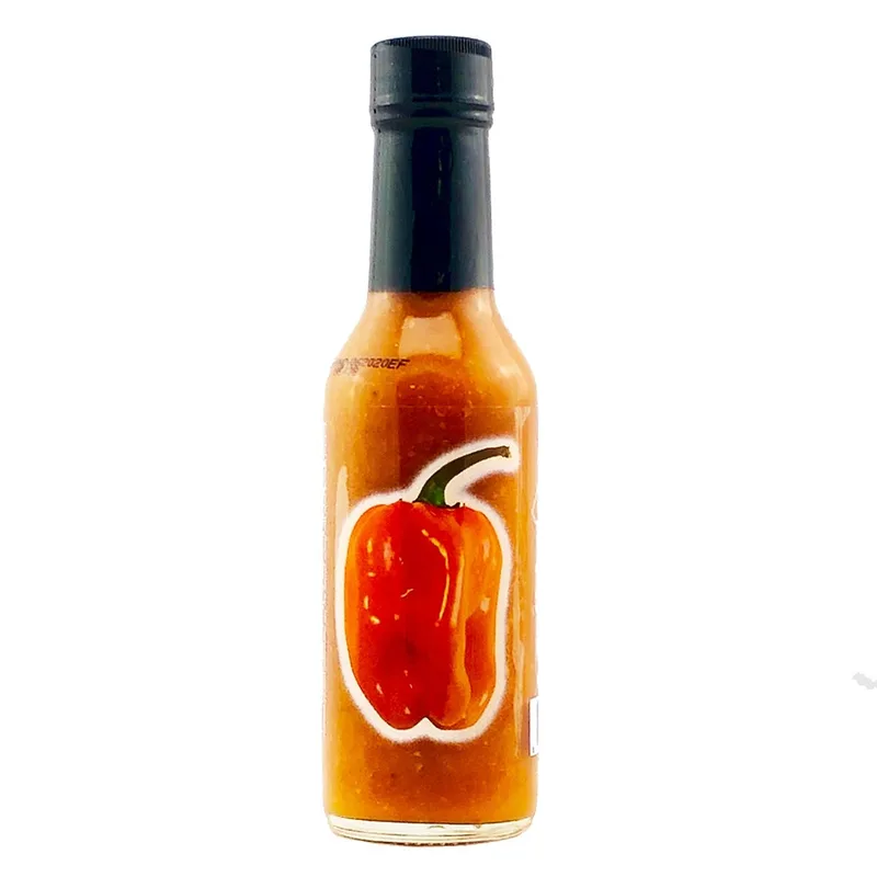 CaJohns Select Orange Habanero Puree by CaJohns Fiery Foods Co. hot sauce bottle