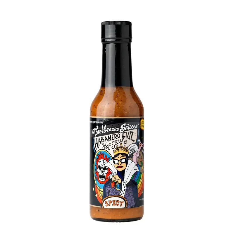 Torchbearer Habanero Evil Hot Sauce by Torchbearer Sauces hot sauce bottle