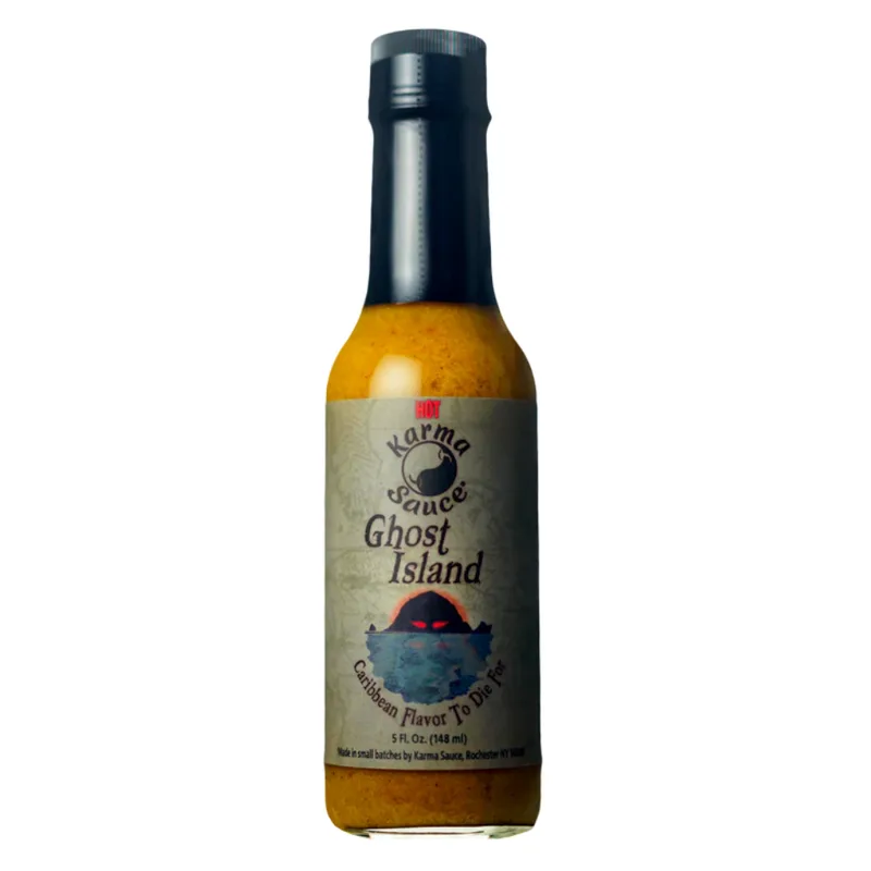 Karma Sauce Ghost Island Hot Sauce hot sauce bottle