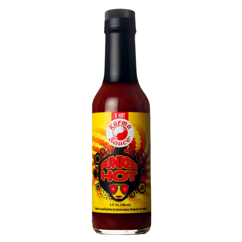 Karma Sauce Funken Hot Hot Sauce hot sauce bottle