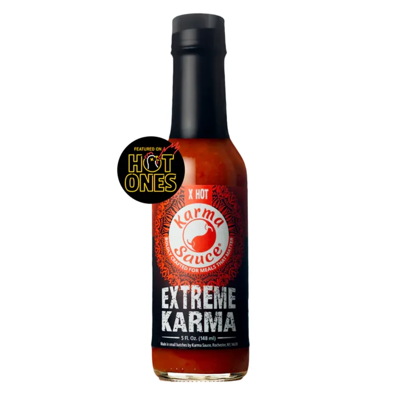 Karma Sauce Extreme Karma Hot Sauce hot sauce bottle