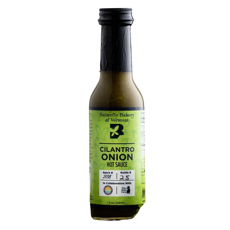 Butterfly Bakery Cilantro Onion Hot Sauce