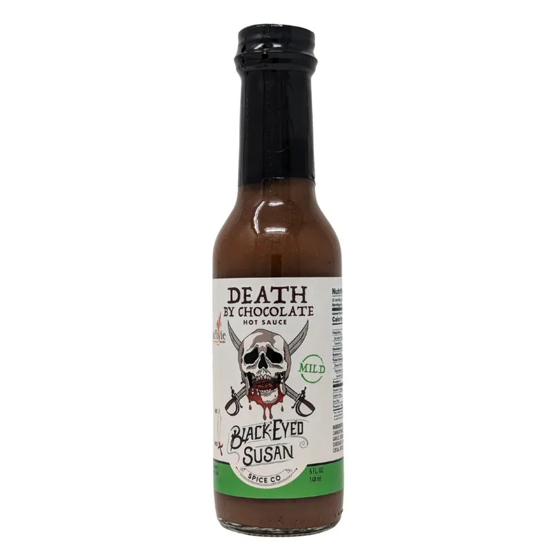 Black Eyed Susan Death By Chocolate (Mild) Hot Sauce hot sauce bottle