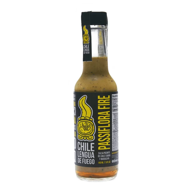 Chile Lengua De Fuego Passiflora Fire Hot Sauce hot sauce bottle