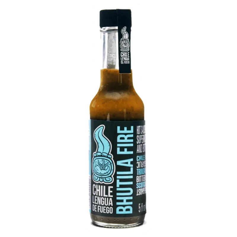 Chile Lengua De Fuego Bhutila Fire Hot Sauce hot sauce bottle