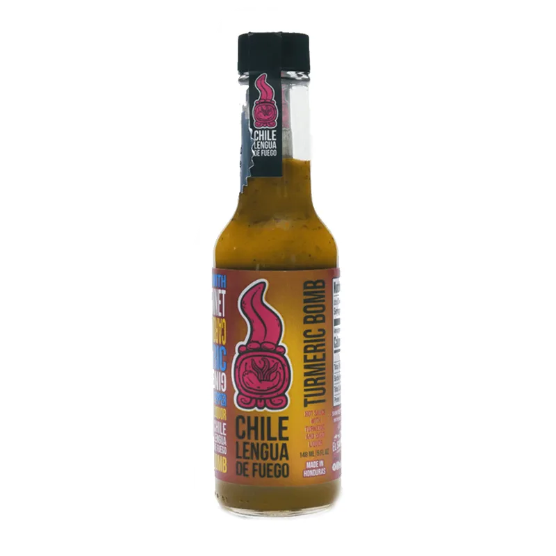 Chile Lengua De Fuego Turmeric Bomb Hot Sauce hot sauce bottle