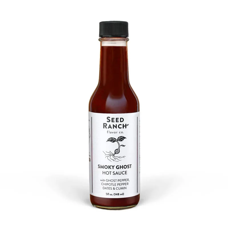 Seed Ranch Smoky Ghost Hot Sauce by Seed Ranch Flavor Co hot sauce bottle