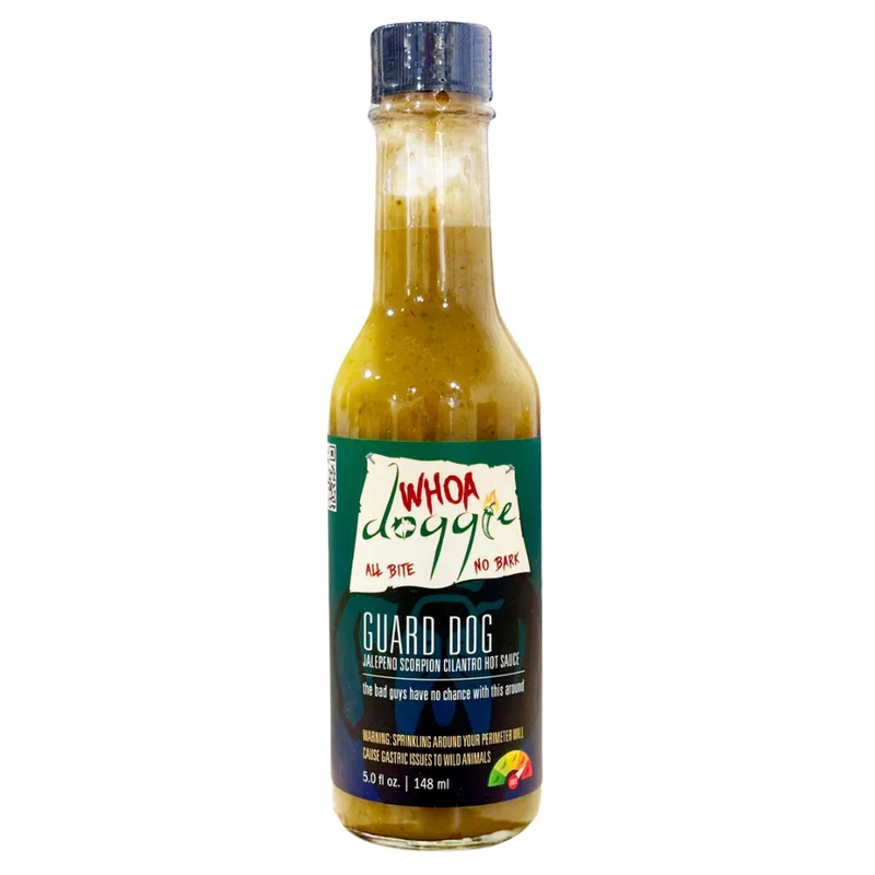 Whoa Doggie Guard Dog Hot Sauce hot sauce bottle