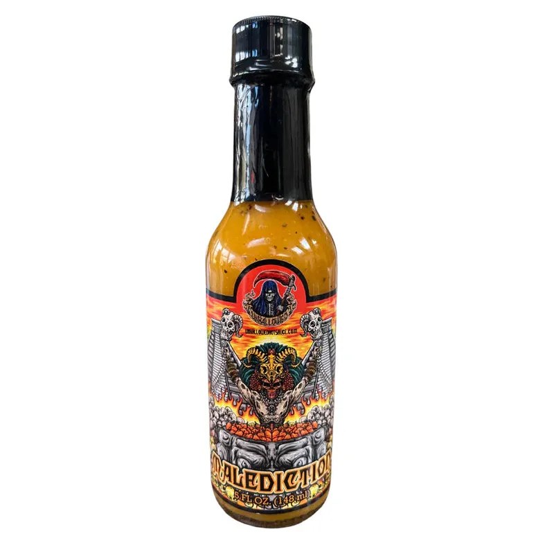 Unhallowed Malediction - Mango Habanero Hot Sauce by Unhallowed Hot Sauce hot sauce bottle