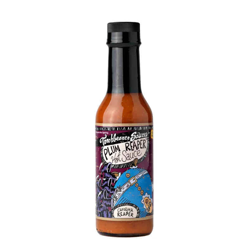 Torchbearer Plum Reaper Hot Sauce by Torchbearer Sauces hot sauce bottle