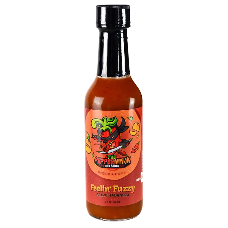 Pepper Ninja Feelin' Fuzzy Peach Habanero Hot Sauce