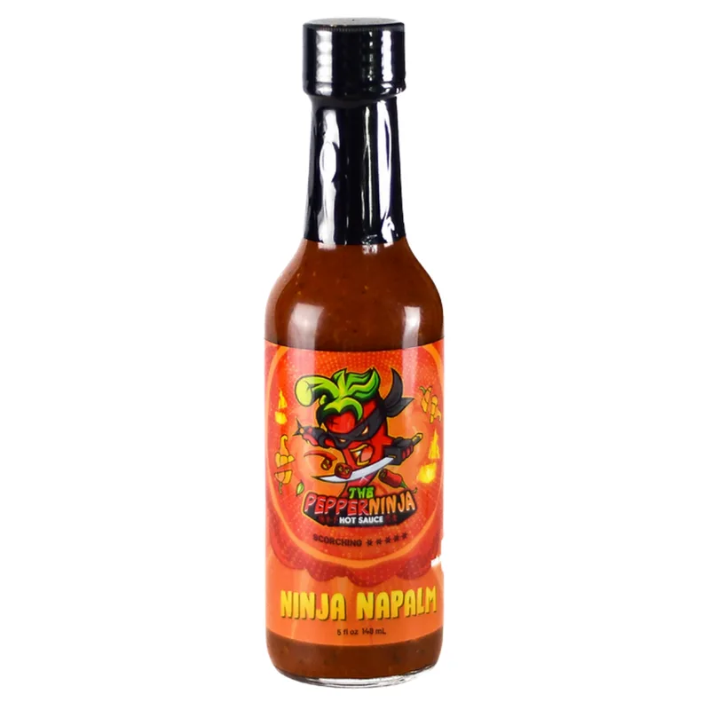 Pepper Ninja Ninja Napalm Hot Sauce by The Pepper Ninja hot sauce bottle