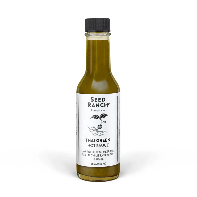 Seed Ranch Thai Green Hot Sauce by Seed Ranch Flavor Co hot sauce bottle