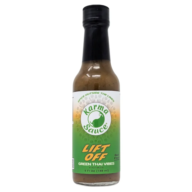 Karma Sauce Lift Off Hot Sauce hot sauce bottle