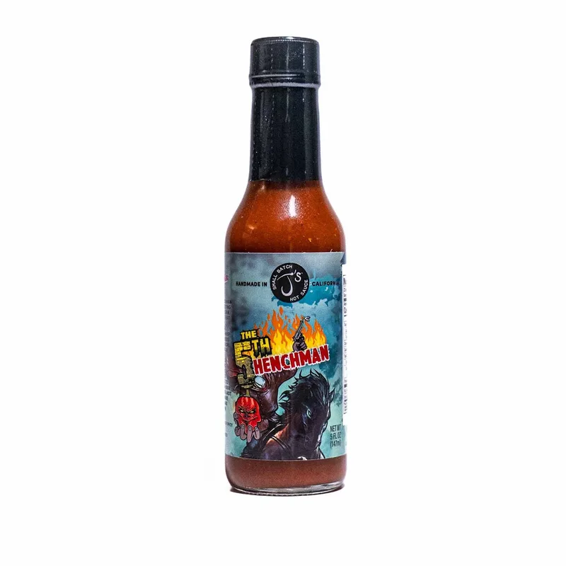 J's The 5th Henchman Hot Sauce by J's Small Batch Hot Sauce hot sauce bottle