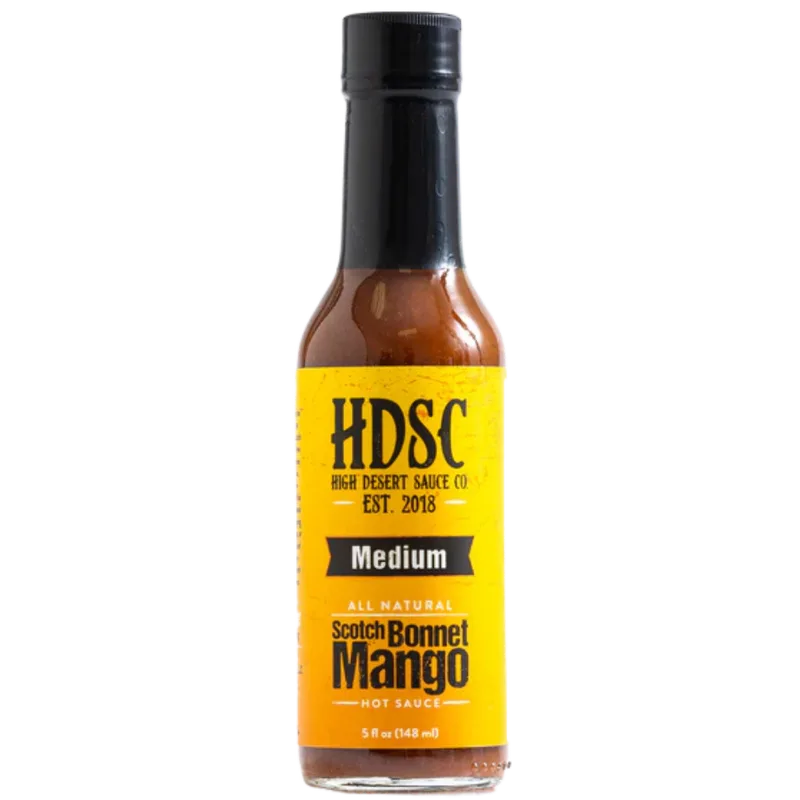 High Desert Scotch Bonnet Mango Hot Sauce by High Desert Sauce Co. hot sauce bottle