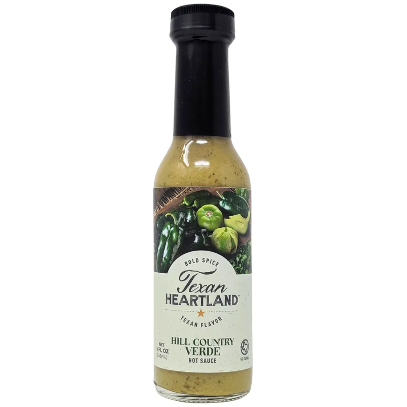 Texan Heartland Hill Country Verde Hot Sauce hot sauce bottle