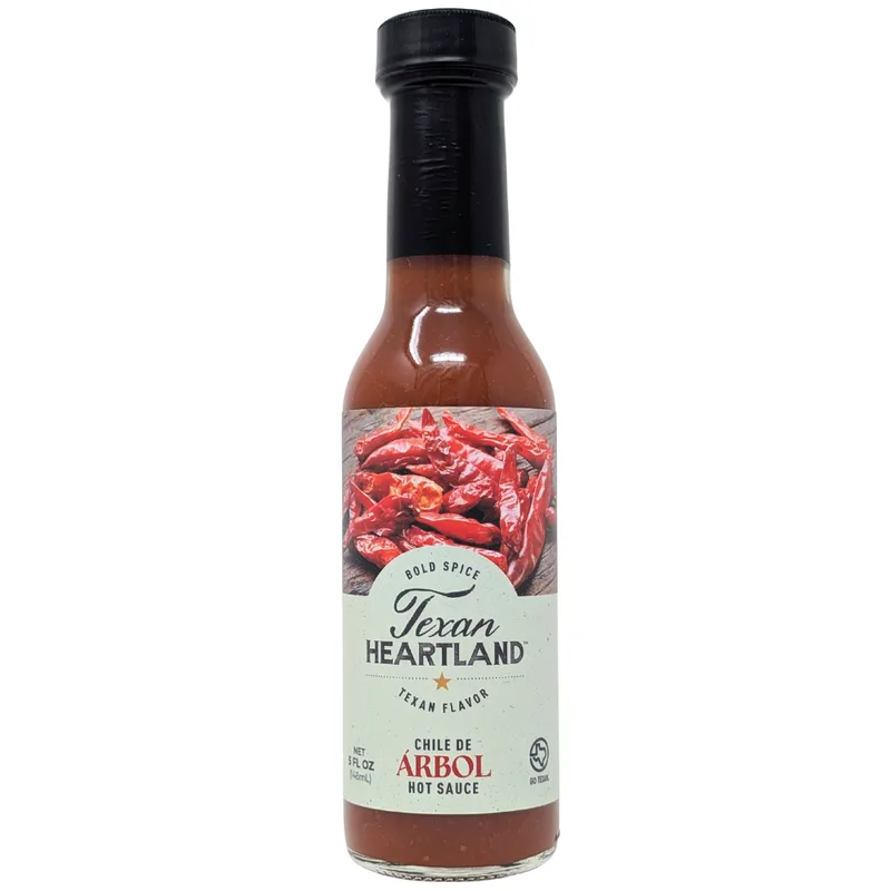 Texan Heartland Chile de Arbol Hot Sauce hot sauce bottle