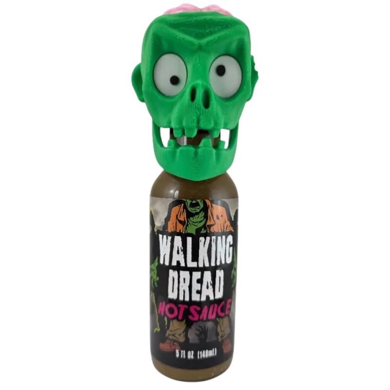 United Sauces Walking Dread Hot Sauce with Zombie Face