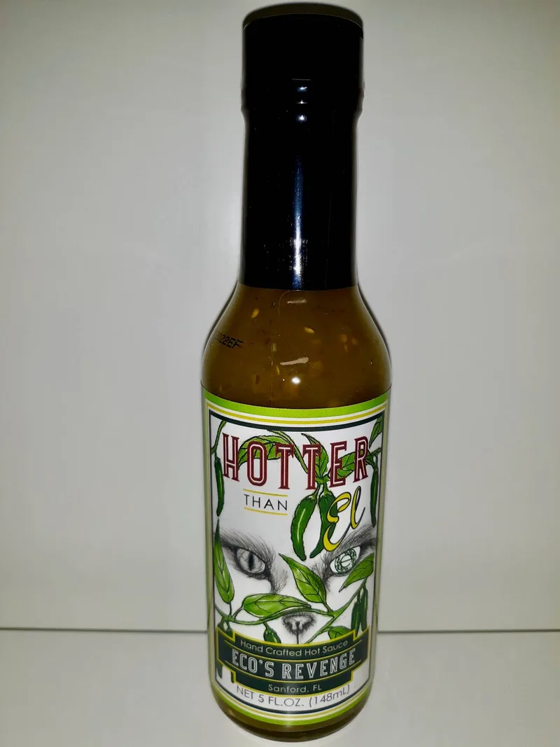 Hotter than El Eco's Revenge Hot Sauce hot sauce bottle