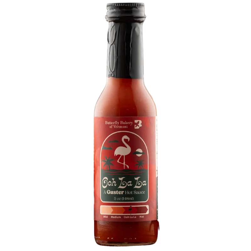 Butterfly Bakery Ooh La La Hot Sauce by Butterfly Bakery of Vermont hot sauce bottle
