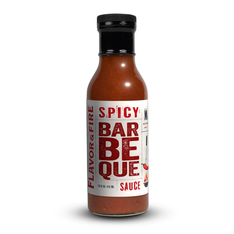Flavor & Fire Spicy BBQ Sauce hot sauce bottle