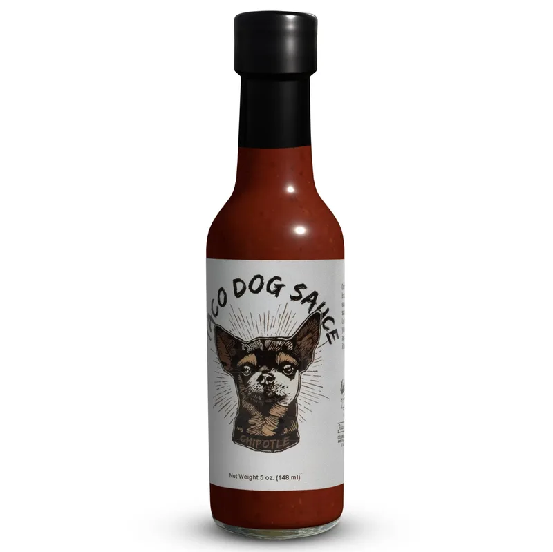 Flavor & Fire Taco Dog Hot Sauce hot sauce bottle