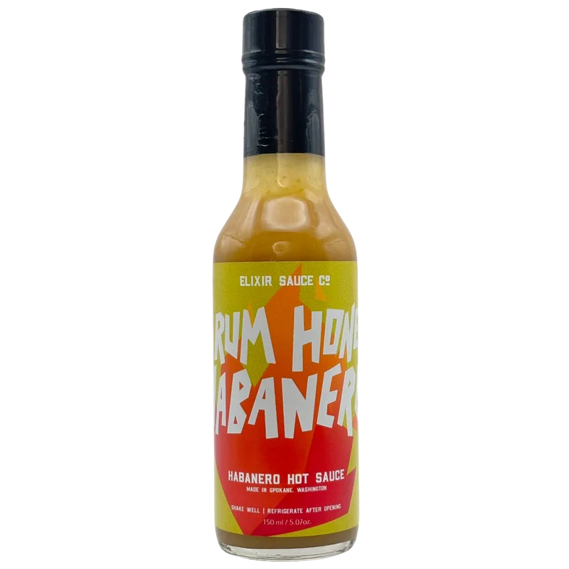 Elixir Sauce Co Rum Honey Habanero Hot Sauce