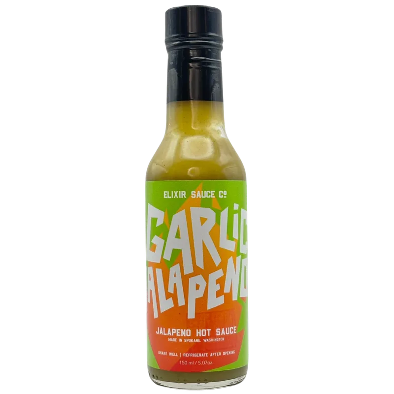 Elixir Sauce Co Garlic Jalapeño Hot Sauce