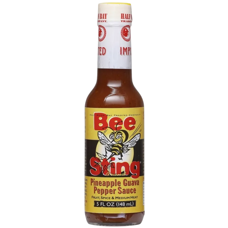Bee Sting Pineapple Guava Pepper Sauce by Bee Sting Hot Sauce hot sauce bottle