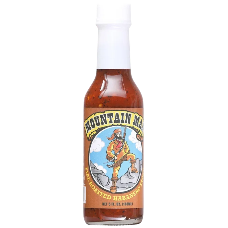 Mountain Man Fire Roasted Habanero Sauce hot sauce bottle