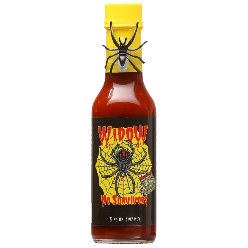 Widow No Survivors Hot Sauce by Sauce Crafters hot sauce bottle