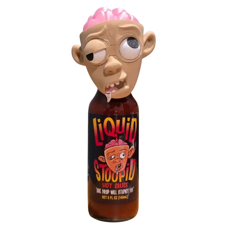 CaJohns Liquid Stoopid Hot Sauce by CaJohns Fiery Foods Co. hot sauce bottle